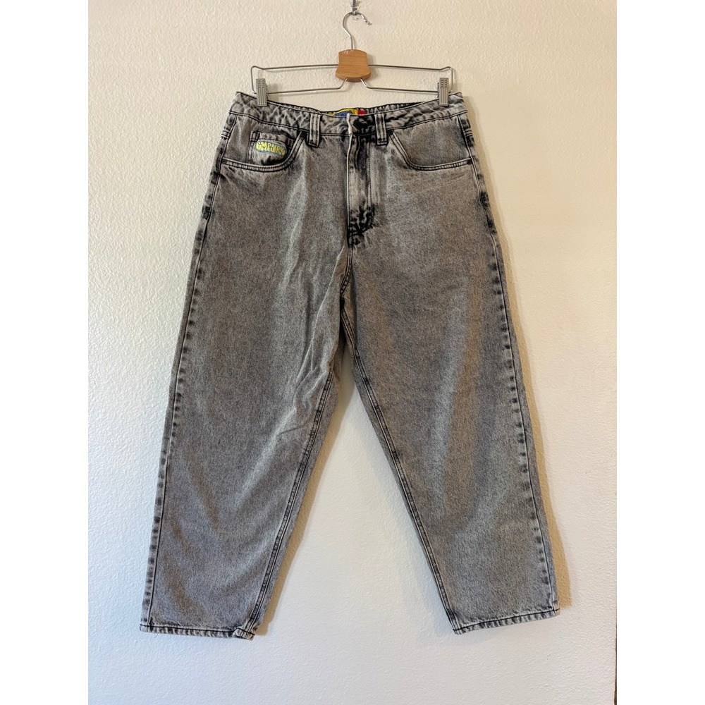 Empyre Loose Fit Skate Jeans Acid Wash Baggy Denim 30 Gray Excellent Condition - Picture 2 of 10